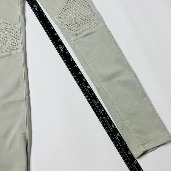 KanCan Moto Jeans Women's Size 24x29 Skinny, Sage Green, Low Rise - Picture 2 of 13